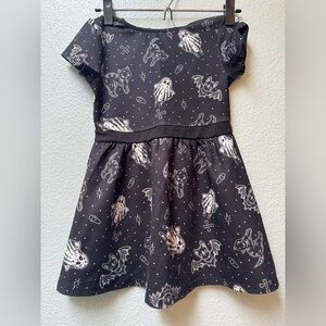 Sourpuss size 6T GUC  Black cat Kids Dress